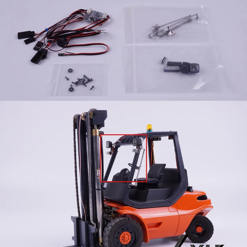 

Simulation Forklift Dedicated Lamp Set for 1/14 Tamiya RC Truck Scania BENZ VOLVO MAN Diy Parts