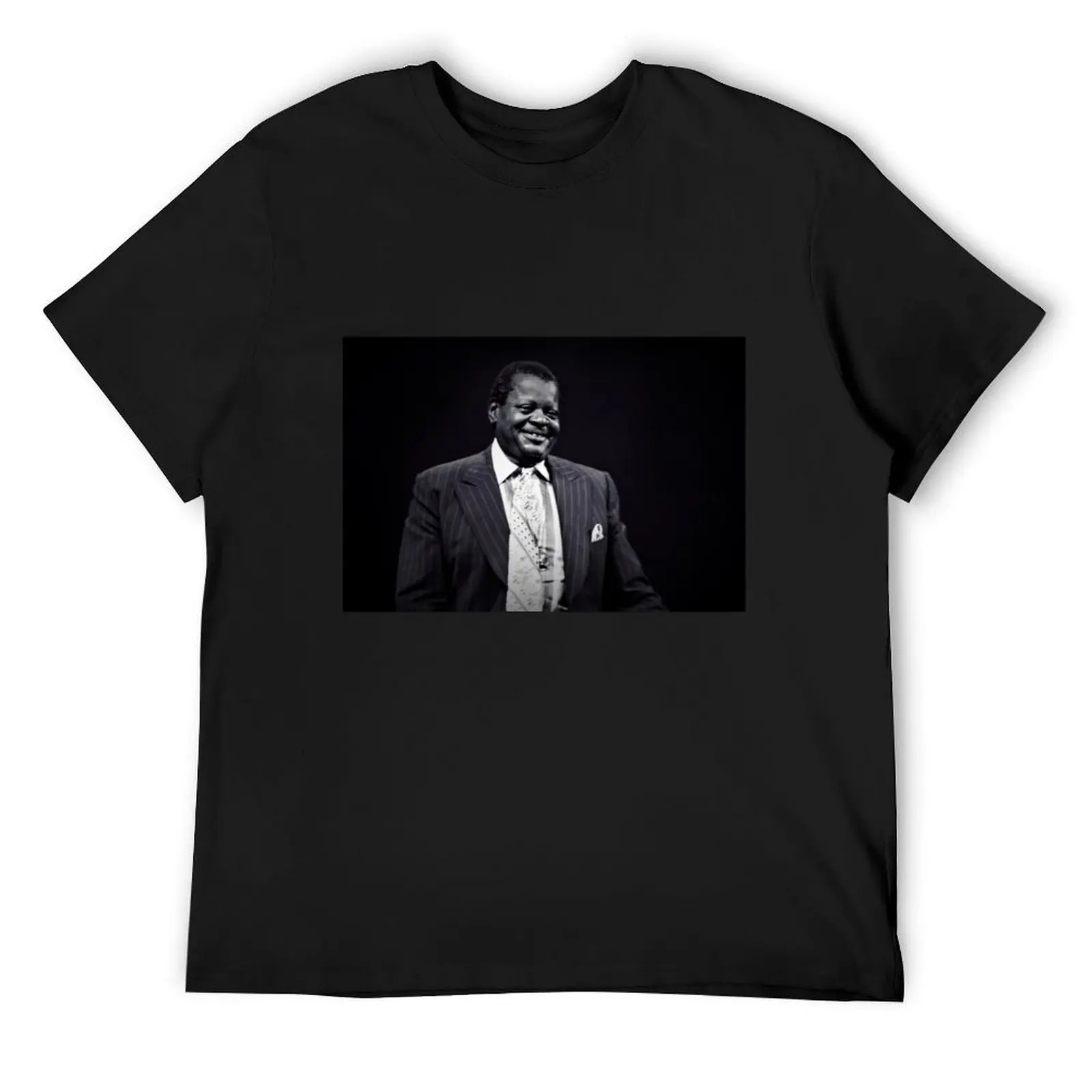 Oscar Peterson Portrait T-Shirt heavyweights boys animal print blue archive sweat luxury clothes men