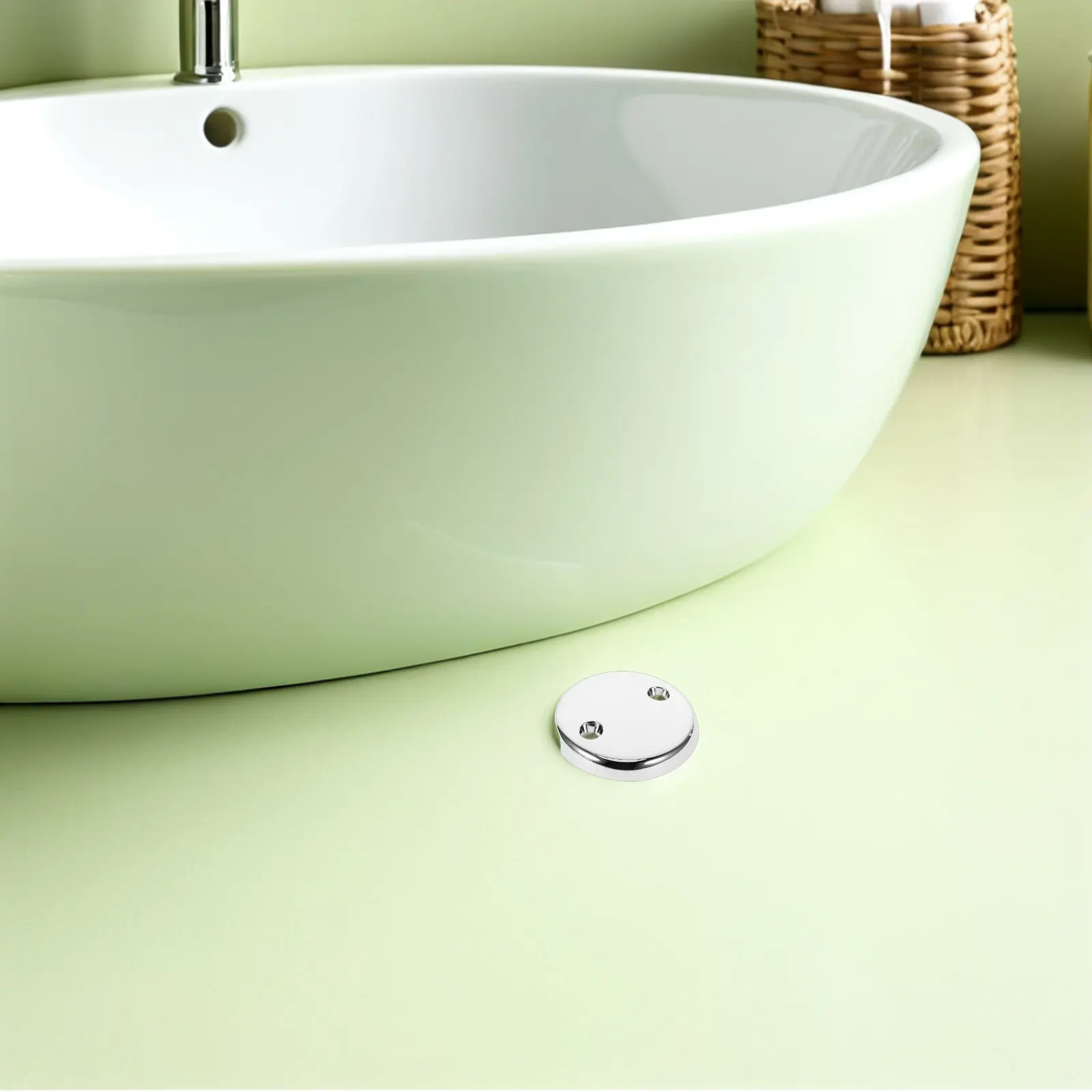 

2Pcs Bathtub Drain Overflow Cover Tub Drain Plate Replacement Bathroom Tub Overflow Accessories Efficient Odor