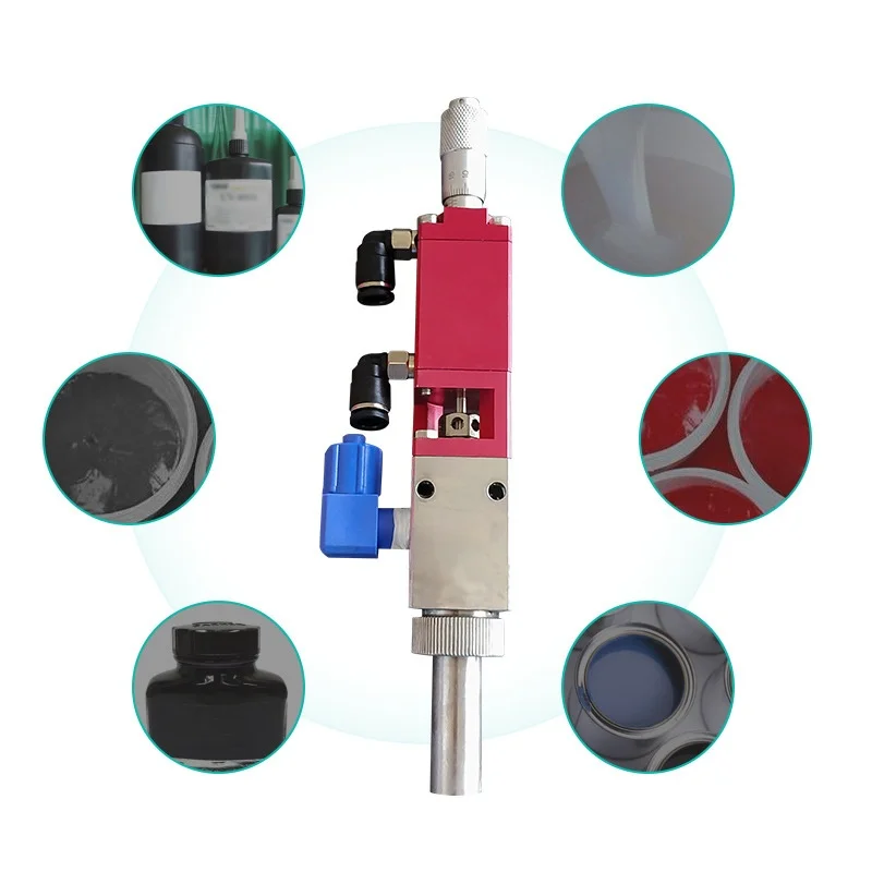 

Precision High-Frequency Dispensing Valve Pink Thimble Type Rubber Valve Double Action Anti-Paint Glue Dispensing Machine