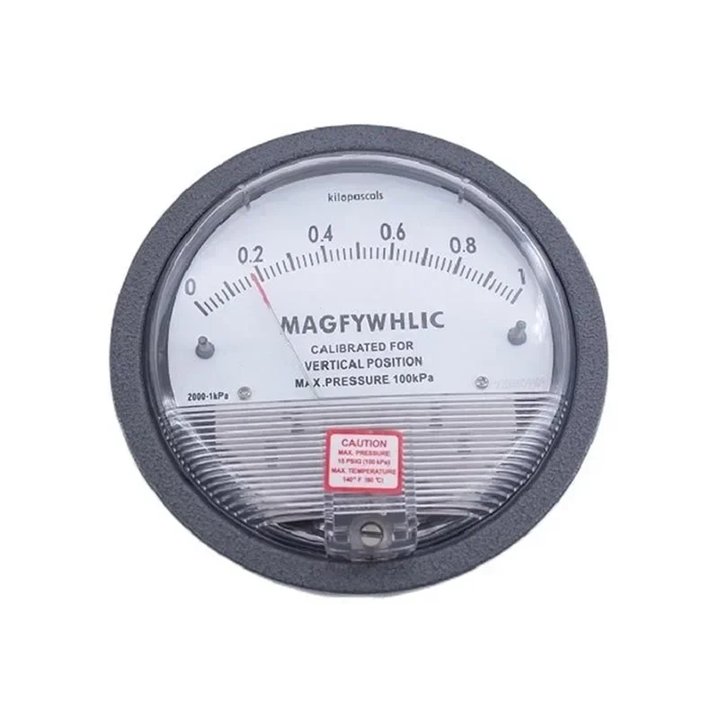 

Micro Differential Pressure Gauge/Precision Pressure Gauge/differential Pressure Gauge Round Pointer 0-60pa High Precision