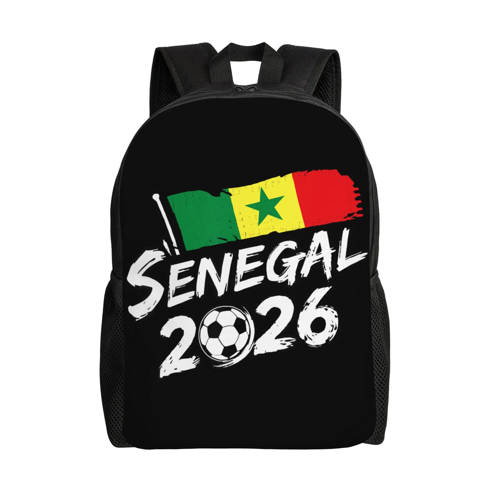 

Senegalese Flag 2026 Senegal Soccer Backpack Travel Backpacks Girl Colorful Soft High School Bags Novelty Rucksack