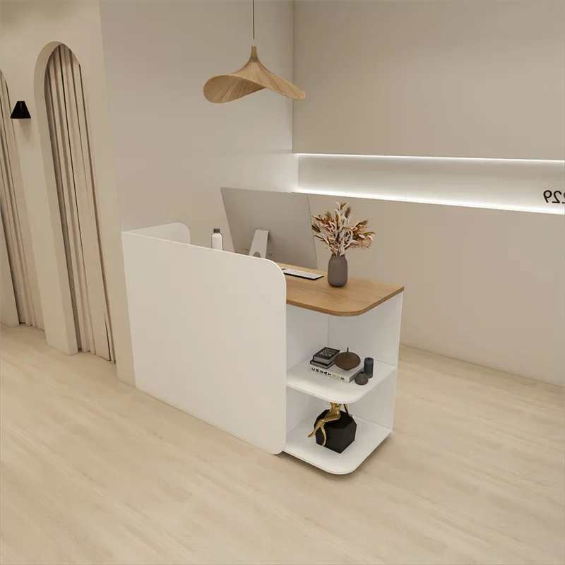 Professional Luxury Reception Custom Cashier Custom Beauty Salon Reception Desk Small Clinic Escritorio De Recepcion Furniture