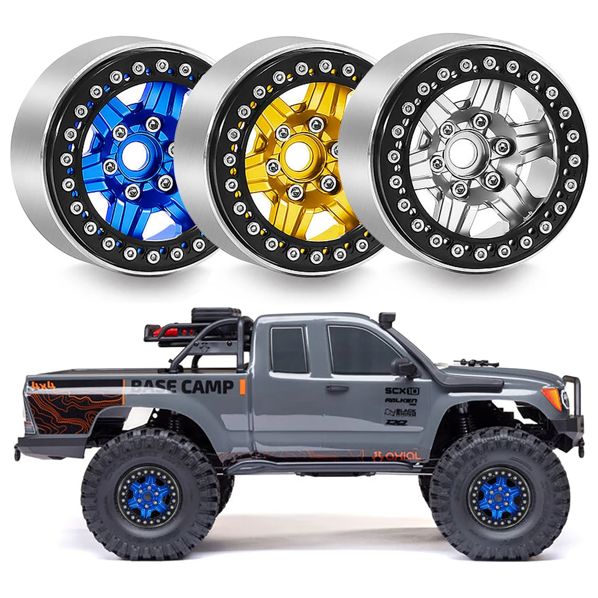 

1.9-inch Beadlock Wheel Hub for 1/10 Axial SCX10 TRX4 90046 D90 RC Crawler Aluminum Alloy Wheel Upgrade Parts