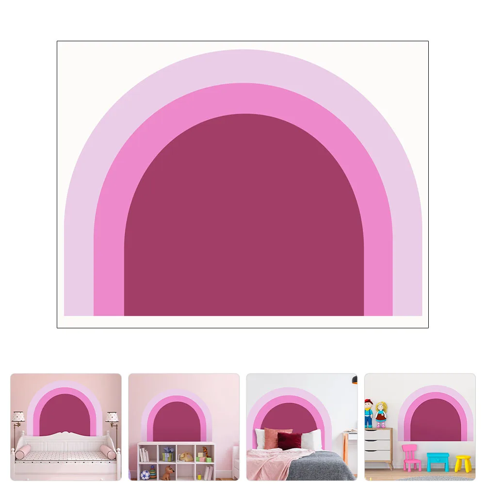 

Geometric Wallpaper Arch Wall Sticker Half Circle Semicircle Removable Modern Wall Decal For Home Living Room Bedroom Decor