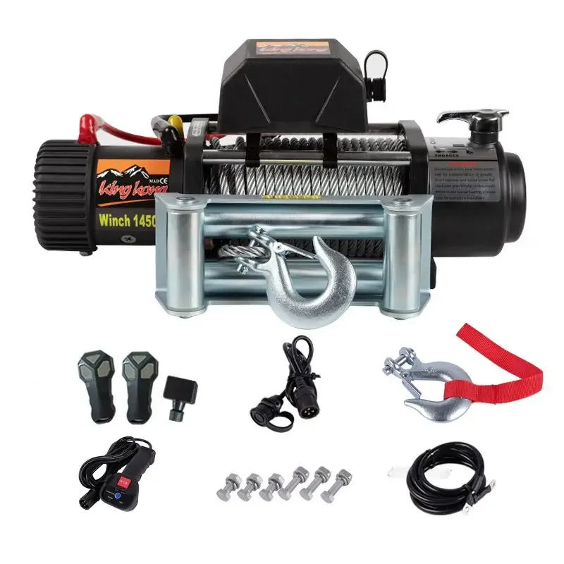 14500lb wirerope capstan Kong Winch Off-road Vehicle Electric Self-rescue Car