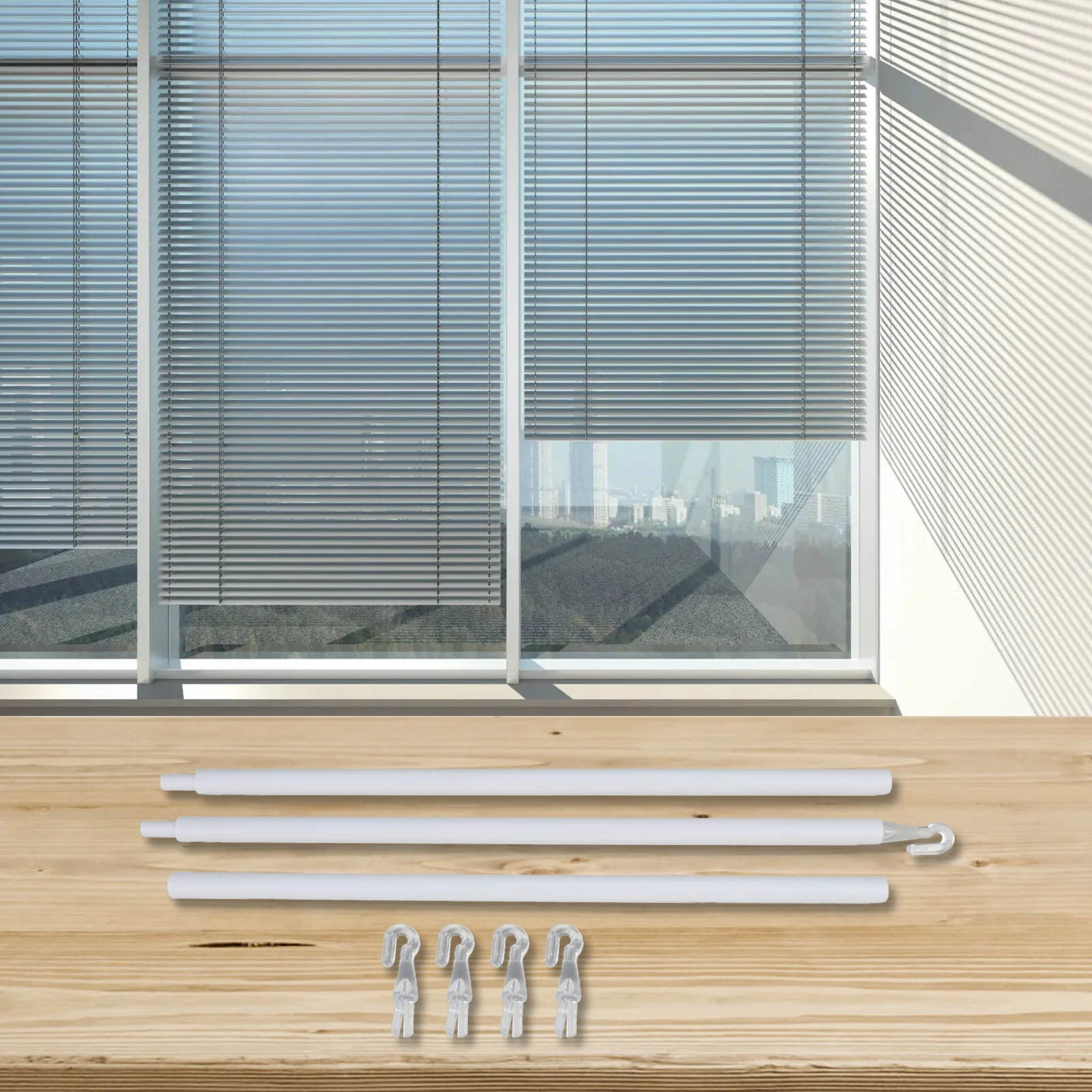 Multi Stage Locking PP Pull Rod for Venetian Blinds 35 Inch Long with Lightweight Design for Effortless Operation
