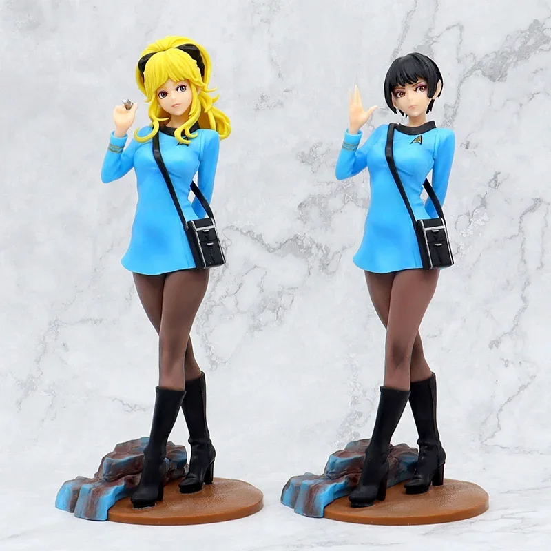 

Original genuine anime merchandise European and American Trek girl figurine model office desktop car case decorative ornament