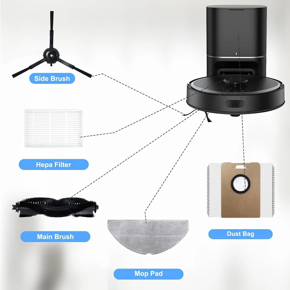 【استيقاظ】أجزاء الملحقات لقطع غيار مكنسة الروبوت Tapo RV30 Max Plus/RV30 Max/RV20 Max Plus/RV20 Max