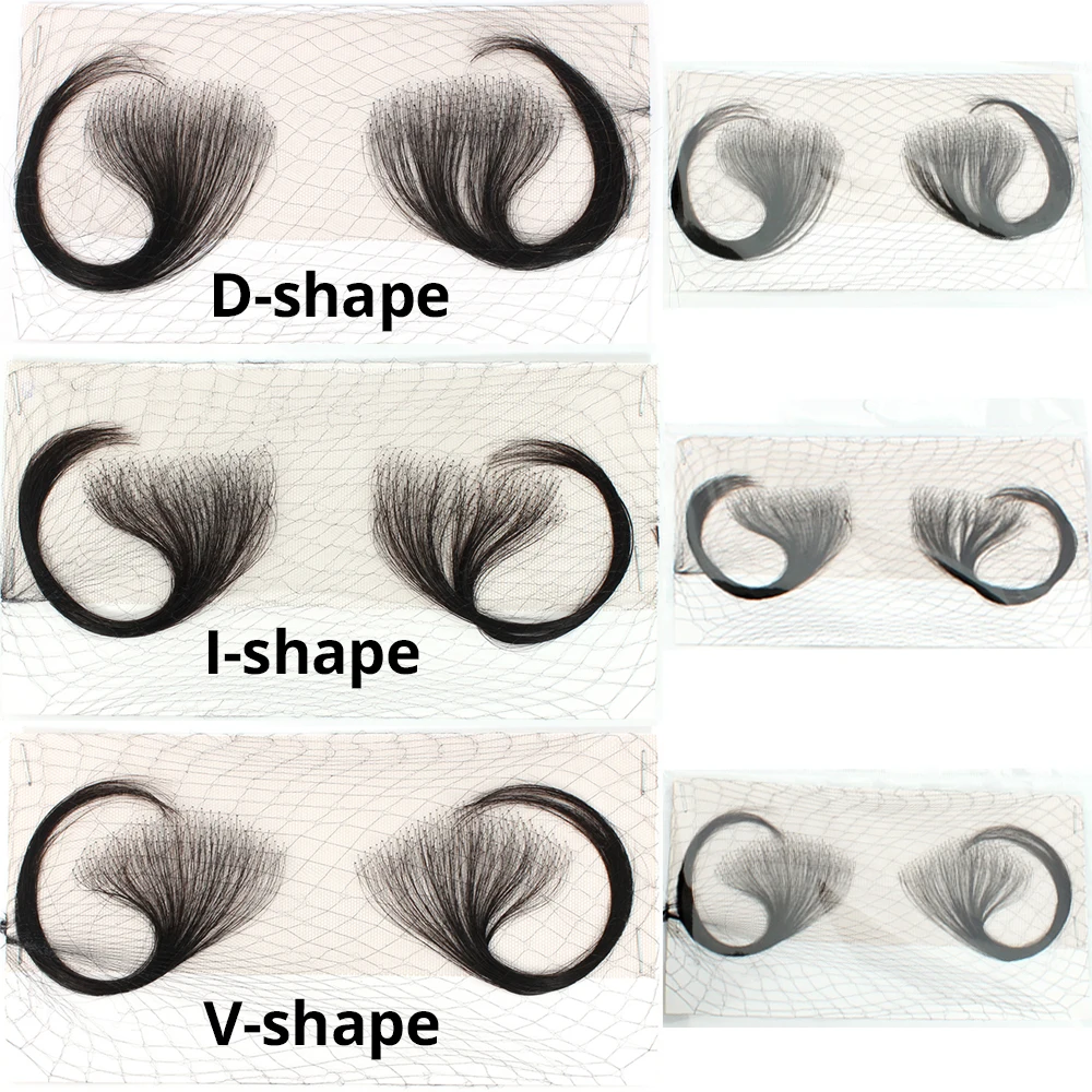 4Pcs HD Lace Baby Hair Stripes Human Hair Swiss Virgin HD Baby Hair Edge Reusable More Natural Lace Baby Hair Edge Strips