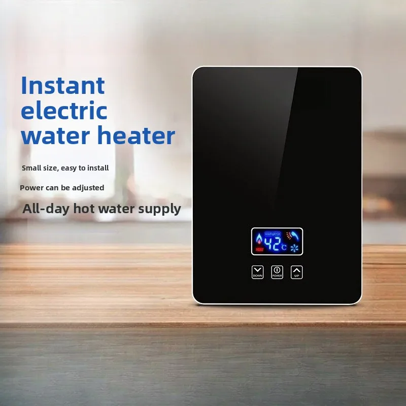 Smart Thermostatic Tankless Instant Electric Water Heater, Quick Heating for Household Shower