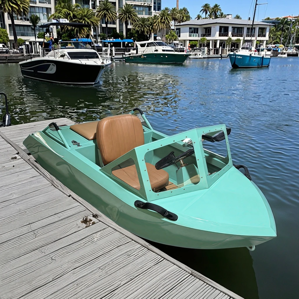 Perfect High Cost-Effective 2 Stroke 115HP FRP Mini Jet Ski Boat 1 Seat 197cm 50km/h Popular Choice Water Ski Hot Deal Shark