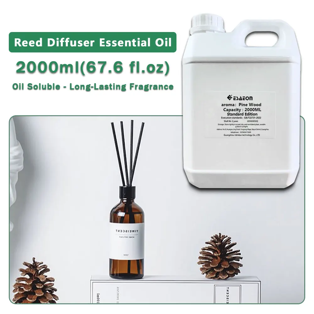 ESAEON Essential Oils - Vine Diffuser Replenishes Aromatic Oil, Aroma Reed Diffuser Oil, Pine Wood/Kempinski 2000ML (67.6 fl.oz)