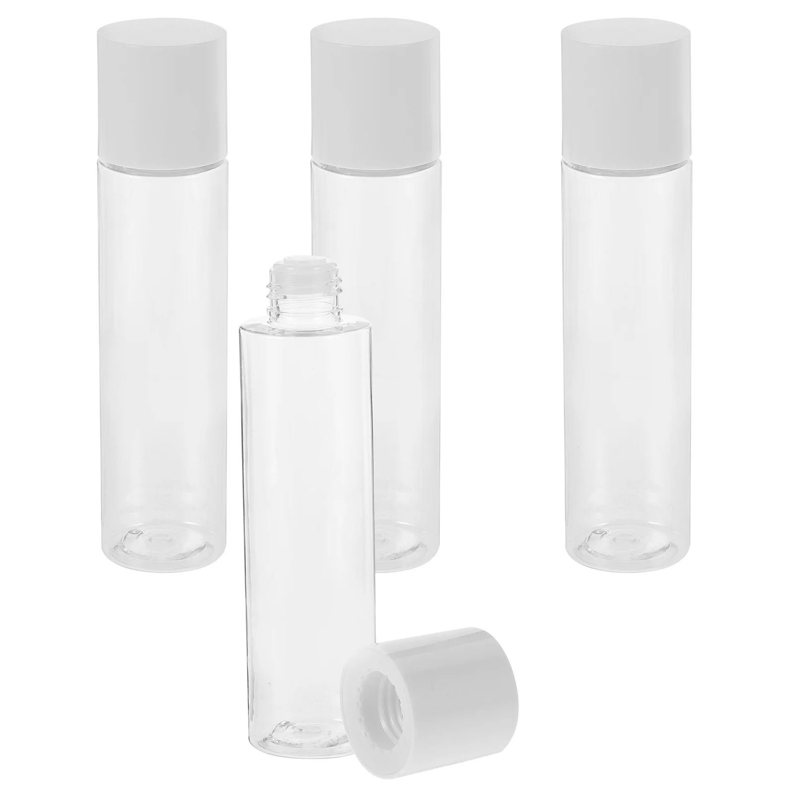

4Pcs Travel Toner Bottles Refillable Lotion Dispensers Leakproof Small Travel Size Containers Reusable Liquid Toiletry Bottles