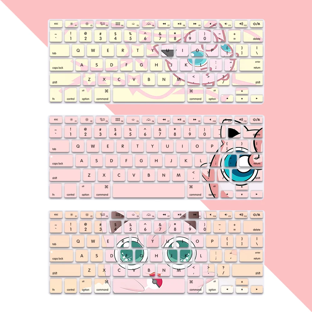 

Мягкий силиконовый чехол для клавиатуры Jigglypuffs с американской раскладкой для Macbook pro A1278 A1286 Retina A1425 A1502 A1398 Air A1369 A1466