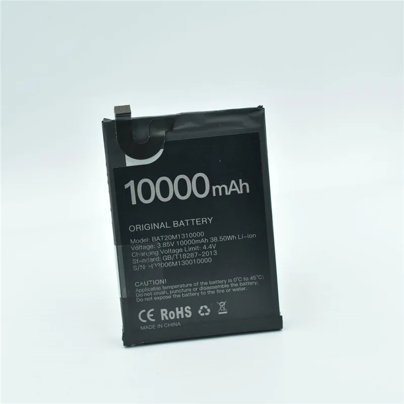 New production date for DOOGEE S88 pro battery 10000mAh Long standby time High capacity for DOOGEE BAT20M1310000 battery