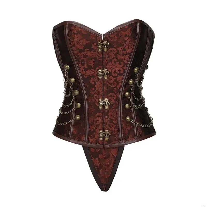 49me cultivos corsé victoriano tops bustier corset mascaradas challe