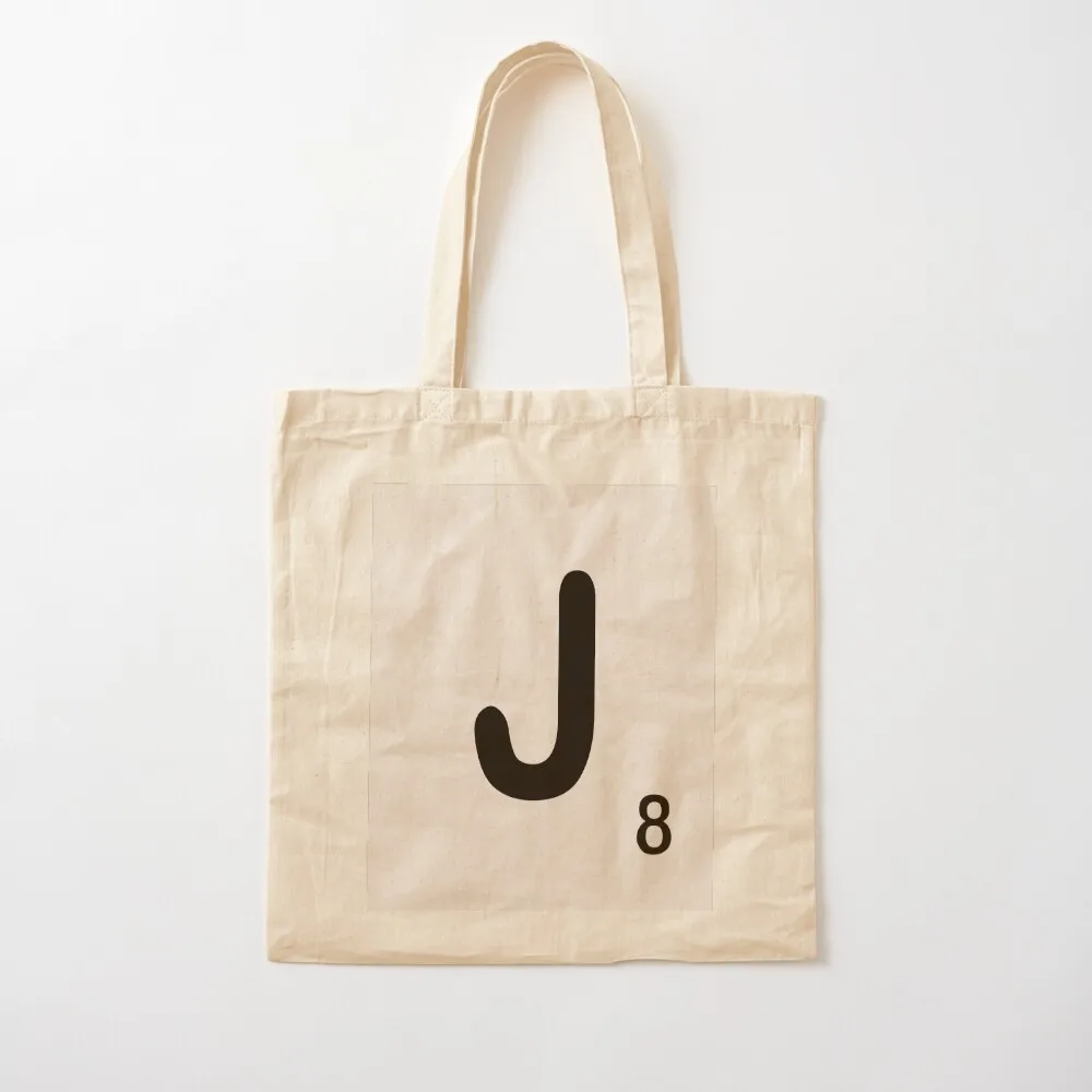 Scrabble Tile J Tote Bag Canvas bag luxury women great bag Canvas for women