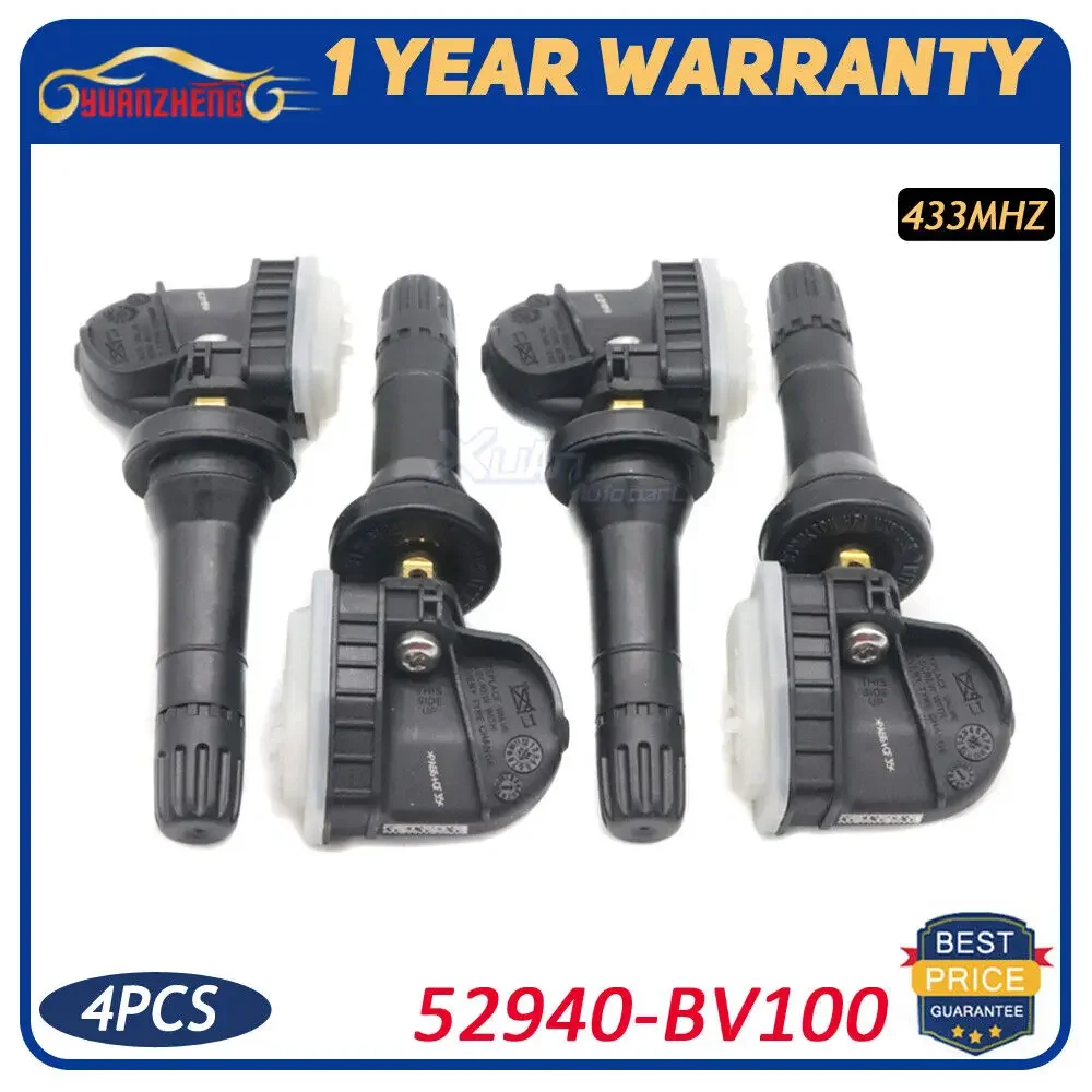 

52940-BV100 Автомобильный датчик давления в шинах TPMS для 21-26 Hyundai Creta H1 Van H100 Iload Staria Tucson Kia EV6 Sonet Sportage