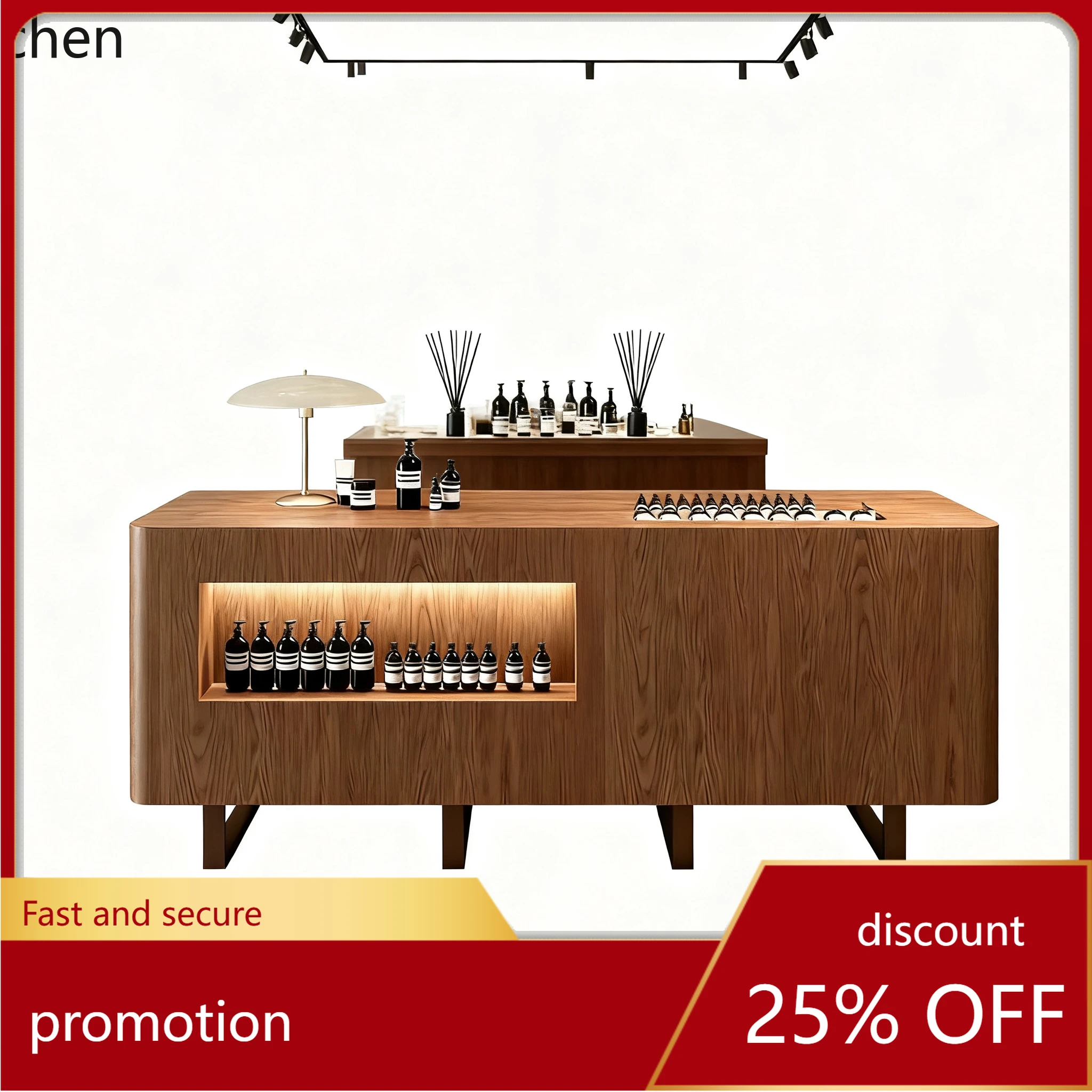 ZML Center Island Display Table Fragrance Display Cabinet Middle Display Shelf