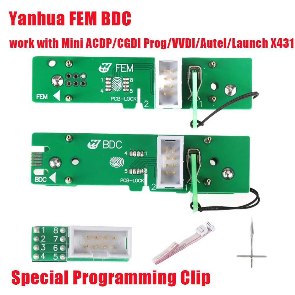 Yanhua FEM BDC Special Programming Clip No Need Remove for 95128/95256 Chip work with Mini ACDP/CGDI Prog/VVDI/Autel/Launch X431