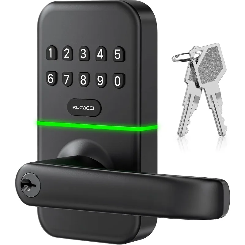 

with Keypad: Kucacci Keyless Entry Door Lock - Smart Lock for Front Door - Electronic Door Lock with Digi