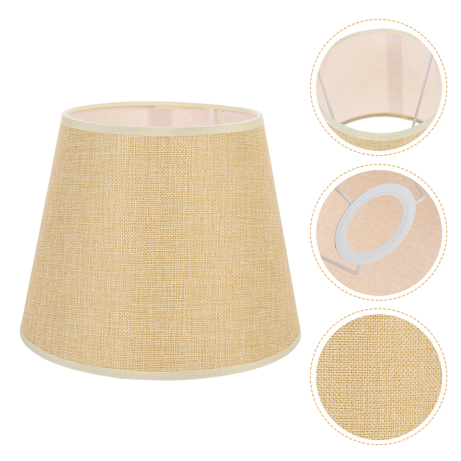 

Lampshade Housing Fabric Bedside Chargeable Cloth Table Bedroom Light Shades Drum Cover