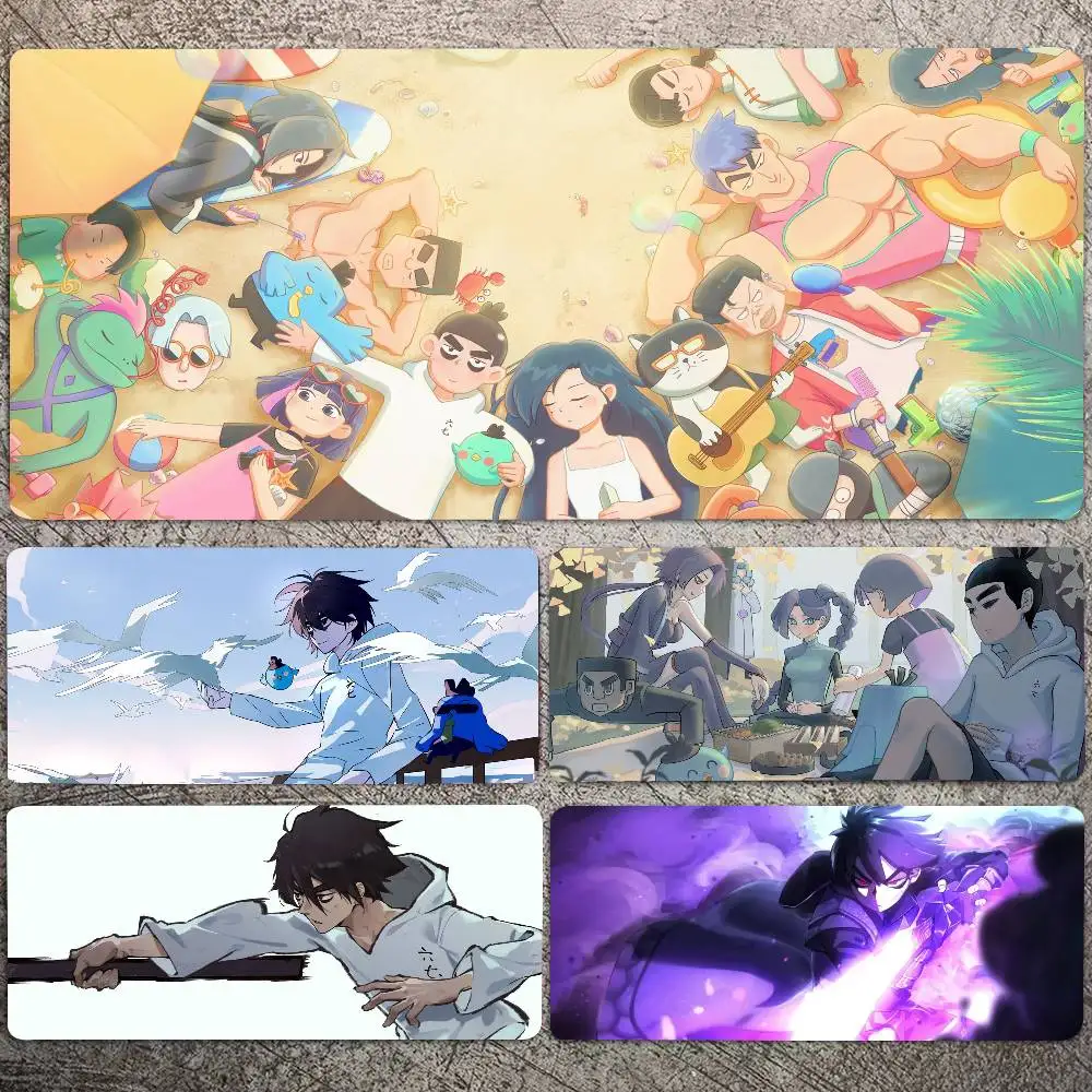 Anime S-Scissor Seven Mousepad Non-slip Suitable For Office Computers Laptops E-sports Game Desk Mats XXL Keyboard