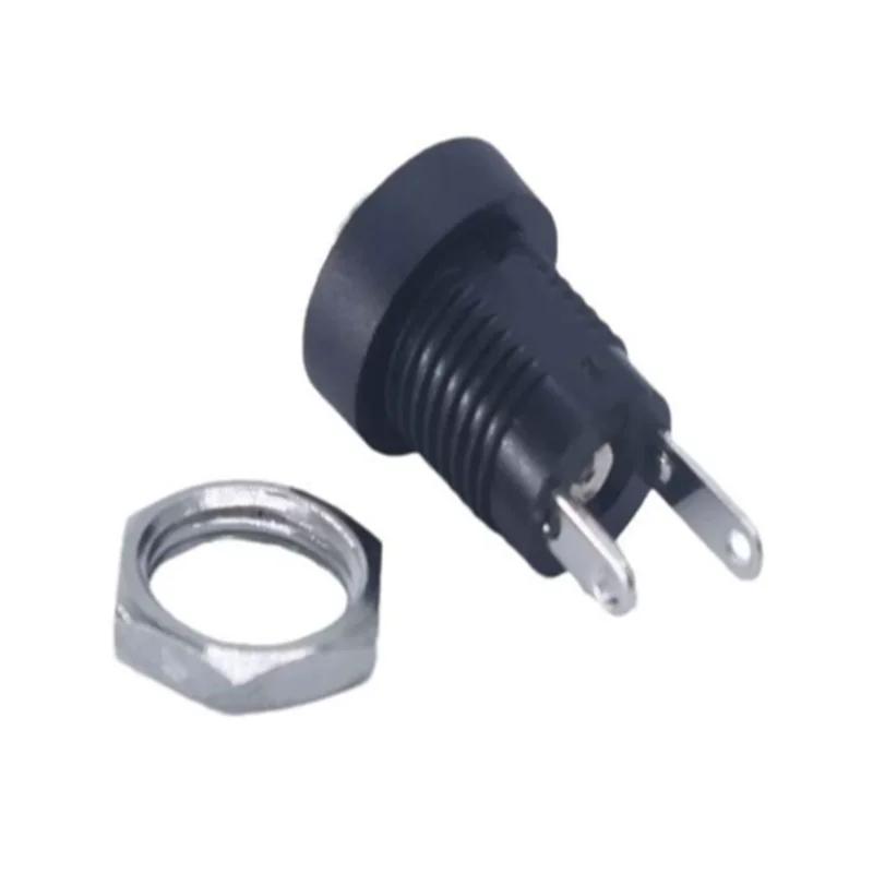 10/50PCS 5.5 x 2.1mm DC Power Female Jack Socket 2 Terminal Type Panel Mount Connectors Supply Plug Adapter DC-022B DC022B
