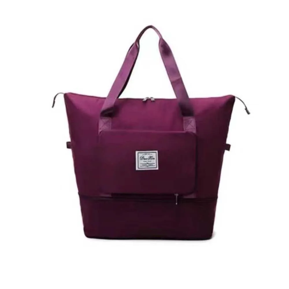 

Oxford Carry On Travel Bag Wet Dry Separation Scalable Storage Handbag Foldable Large Capacity Travel Tote Bag Outdoor