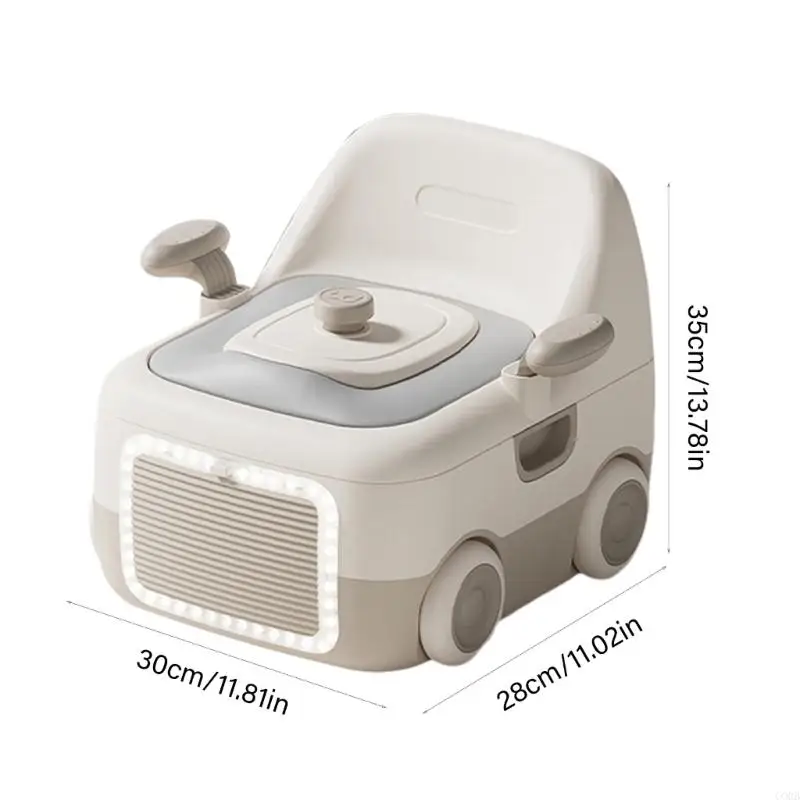 مقعد تدريب محمول للأطفال من CORB للجنسين، قاعدة مضادة للانزلاق، مدرب المرحاض، بطانة مريحة، ميزة الإضاءة الليلية