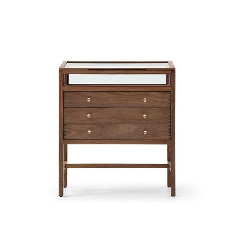 

Nordic storage underwear cabinet, jewelry storage flip-top cabinet, recorder 3 glass cabinet frame