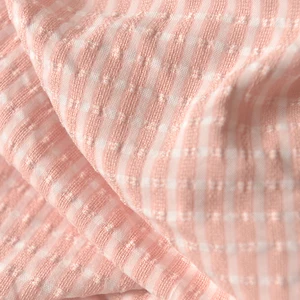 Polyester Baumwoll- und Hanfbildschirm für Kleidung, Weiß, Erdbeer, Rosa, gewebter Raster, Jacquard, Beschichtungen, Hemden, Kleider, 140x50 cm 12 Hauptverkaufs Erdbeerstoff - №8