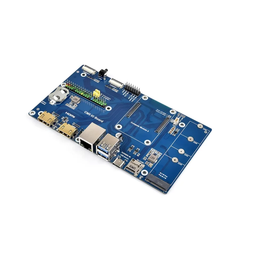 Luckfox CM5 IO Board for Raspberry Pi Compute Module 5,Carrier Board with Dual HDMI 4K,PCIe NVMe SSD,Gigabit Ethernet & PoE Pins