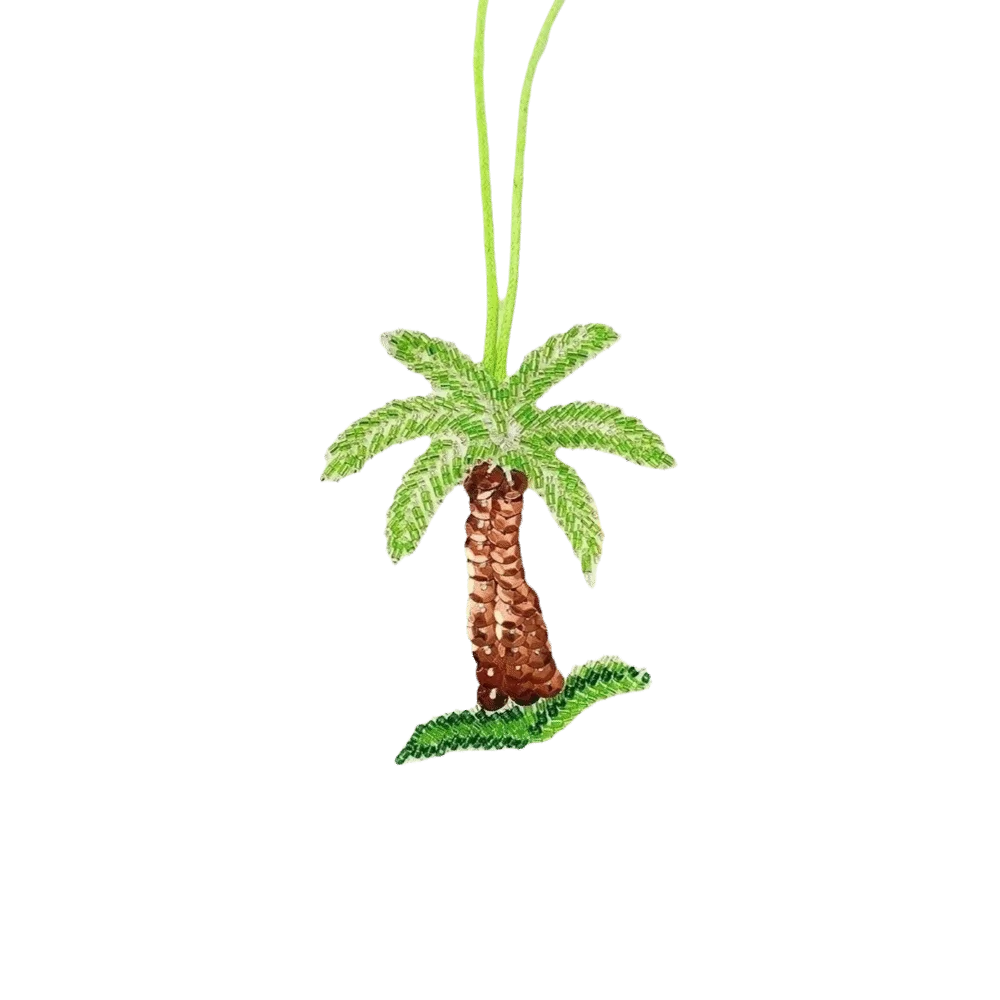 Vintage Crystal Applique Patch Bag Pendant Starfish Sequin Coconut Tree Patch Keychain Hanging Rope 3D Keyring Men