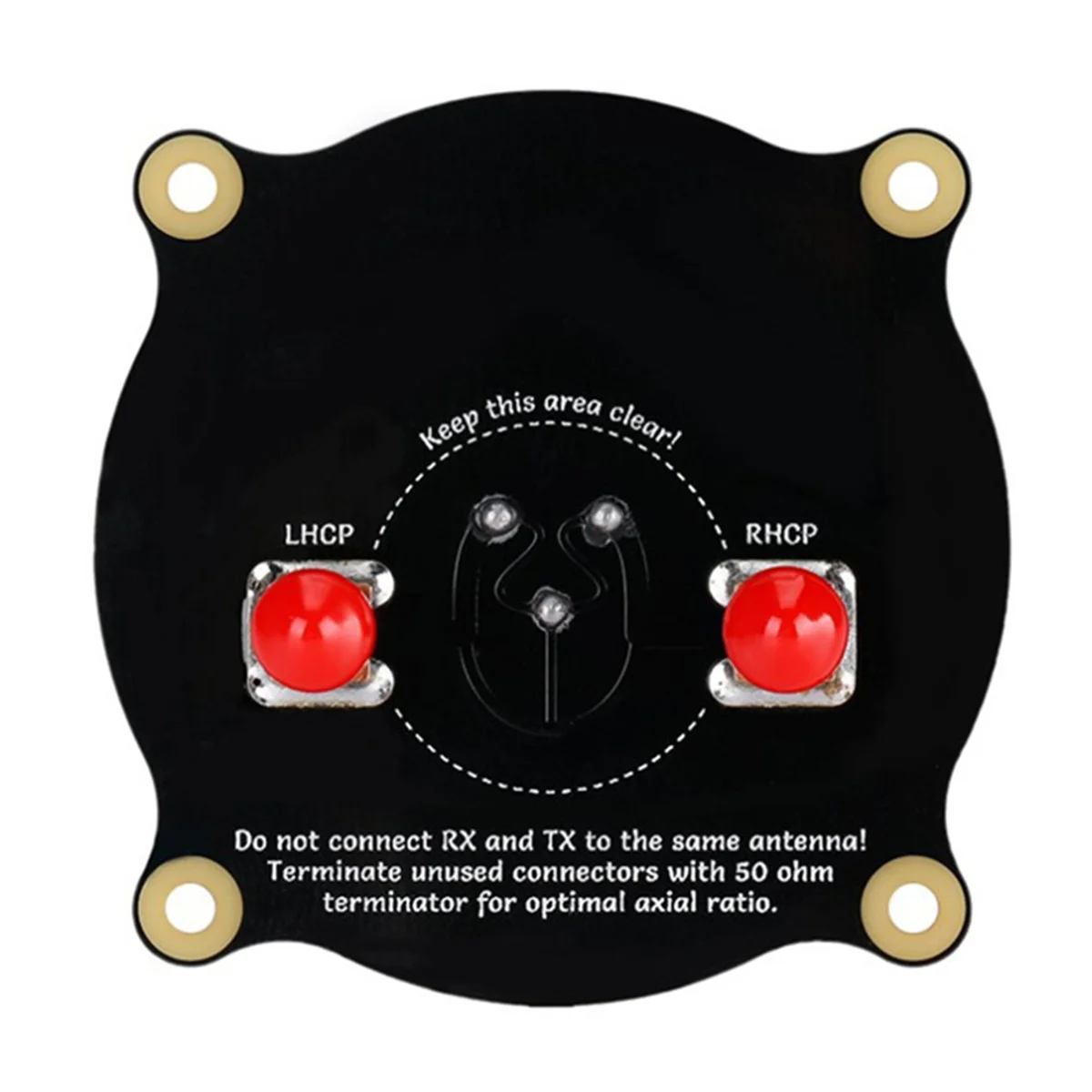 5.8GHz Triple Feed Patch Antenna RP SMA Directional Circularly Polarized Antenna for FPV Fatshark Goggles RC Drone