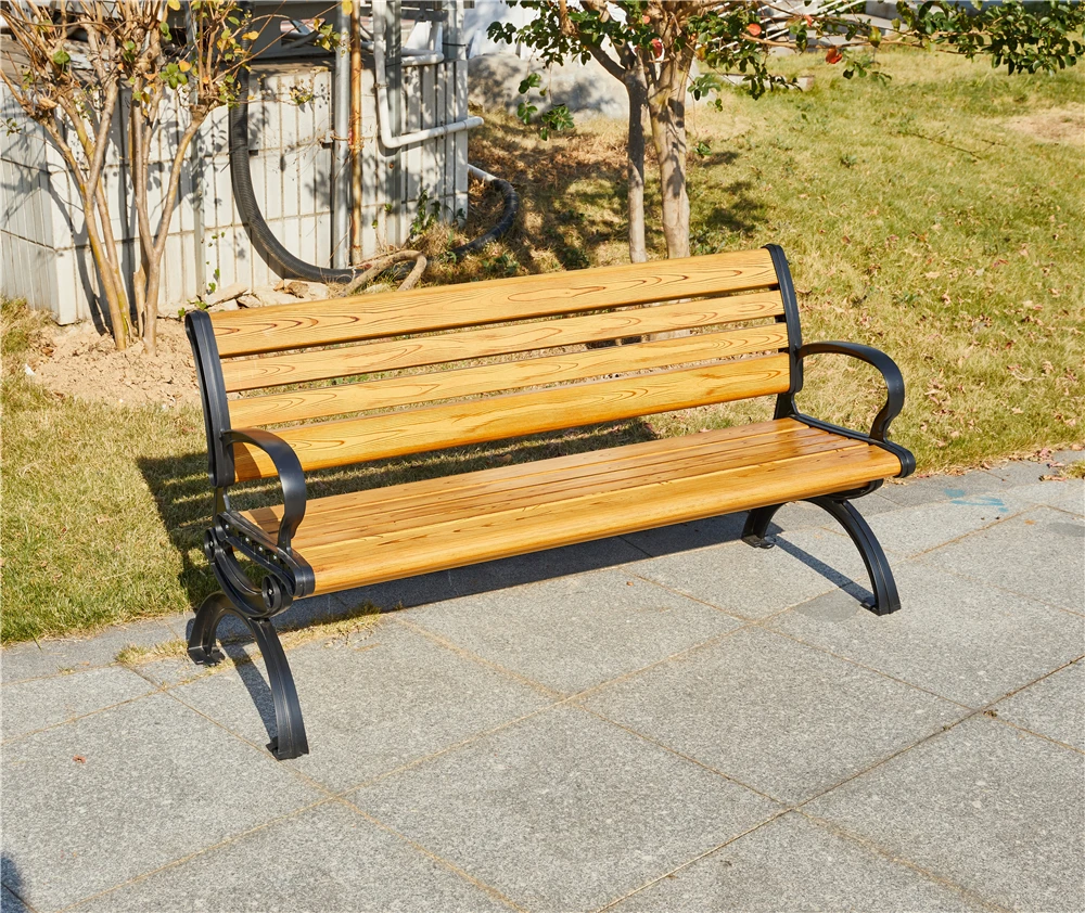 공원 벤치 현대식 야외 벤치 시트 야외 정원 벤치 알루미늄 야외 가구