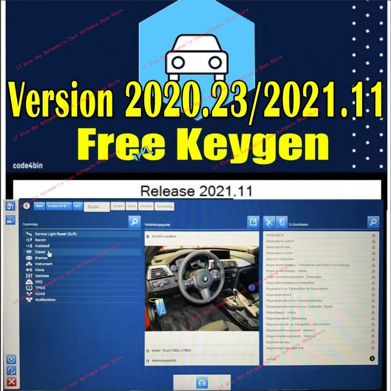 Car Auto+2020.23 COM Autocoms vd ds150e cdp software 2021.11 New keygen Tnesf Delphis Orpdc support 2021 year model car trucks