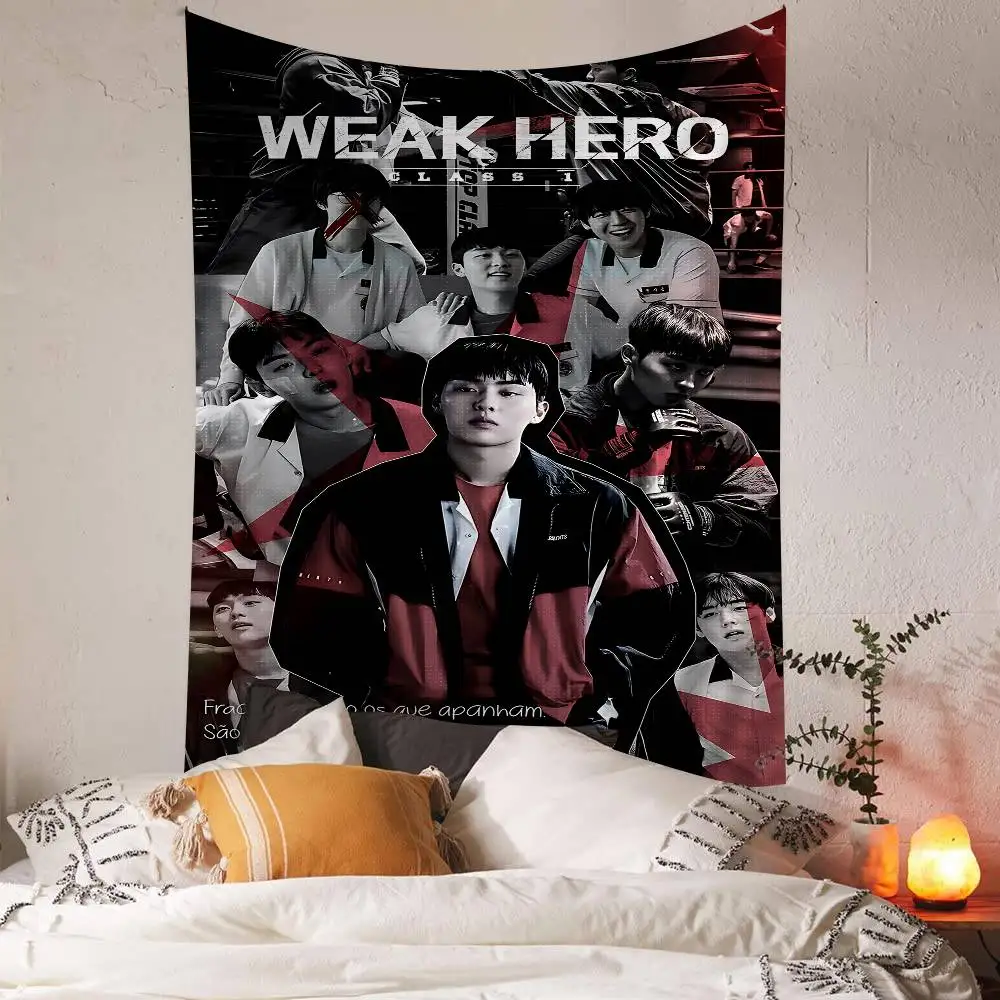TV W-Weak H-Hero Class Printed Large Wall Tapestry Art Science Fiction Room Home Decor Decor Blanket