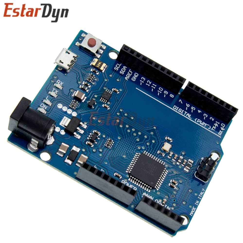 Estardyn ATMEGA32U4 Leonardo R3 Development Board, Native USB with 30cm Cable