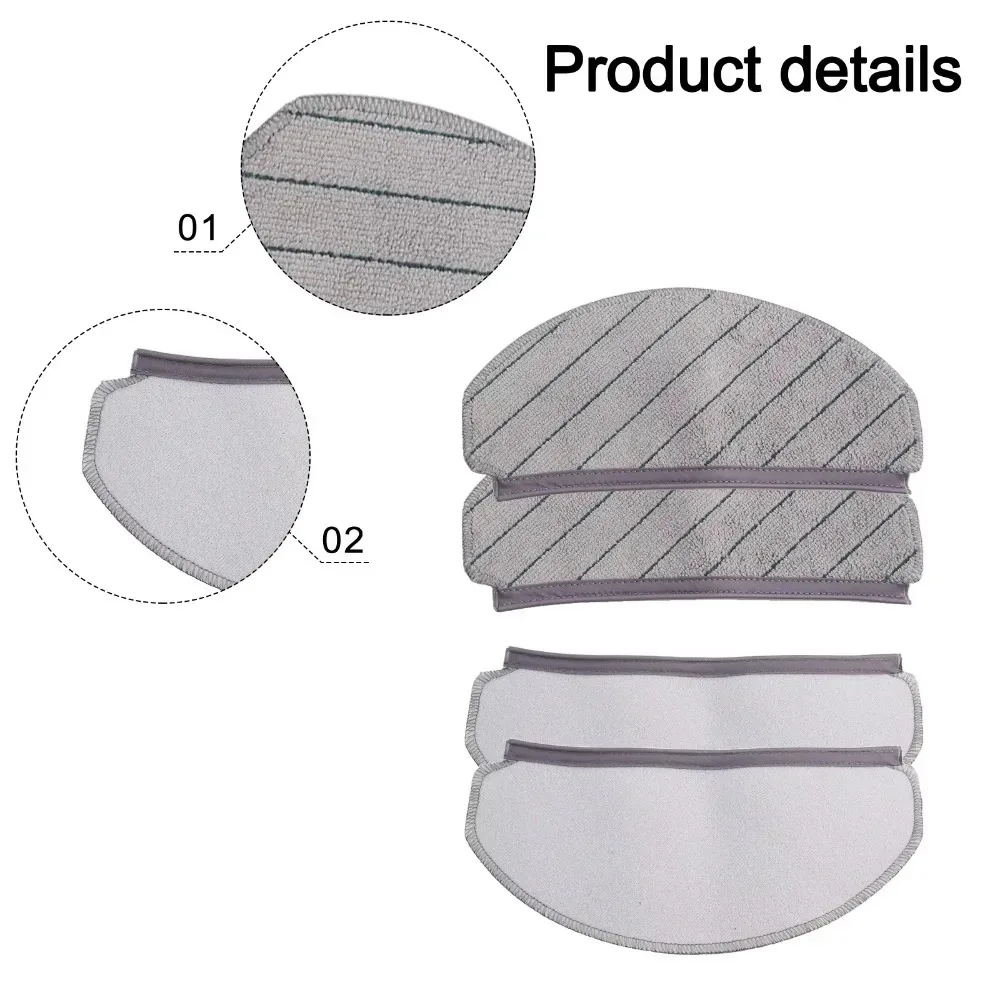 Main / Si Brush Filter Mop Cloth Kit For Ecovacs For Deebot N20 / N20 PLUS / N20 For PRO PLUS Vacuum