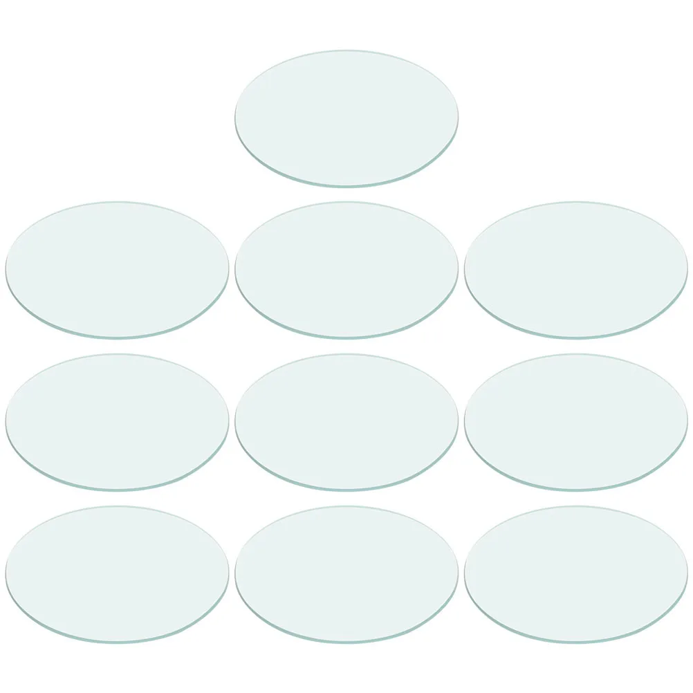 

10Pcs Transparent Watch Glass Laboratory Round Beakers Cover for Chemistry Education Experiment Use