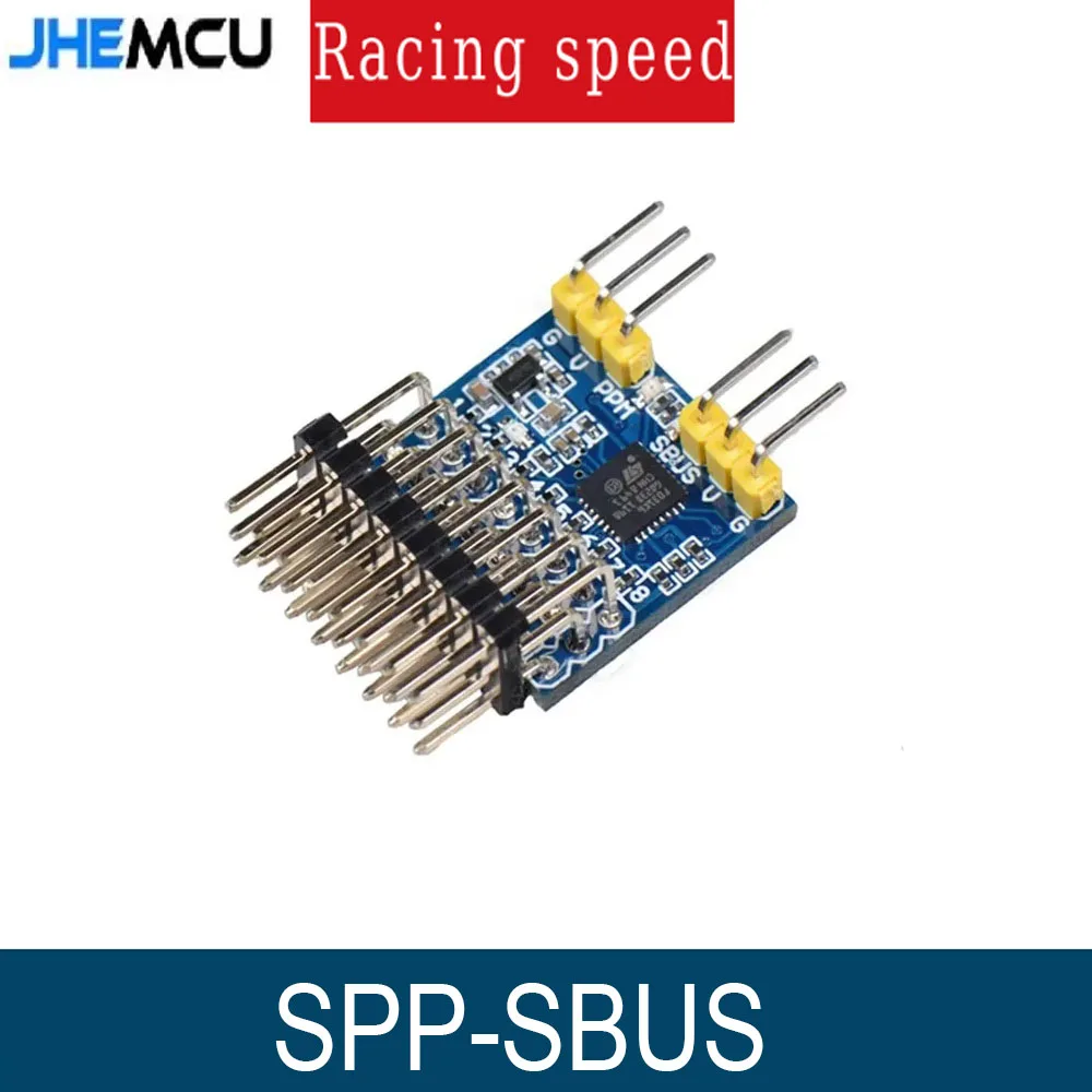 JHEMCU SPP-SBUS 8CH 21x21mm Signal Converter 15A 3.3-20V for PPM PWM SBUS Compatible with FLYSKY IA6B FRSKY X8R Receivers