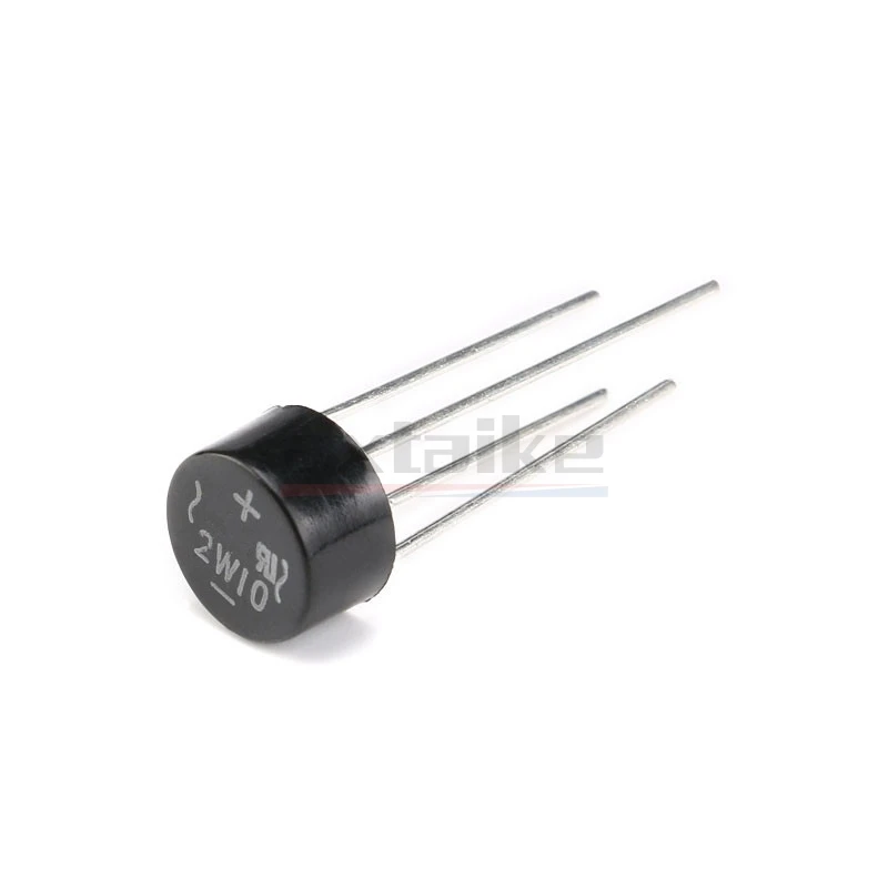 10/20PCS 2W10 2W08 2W06 2W04 DIP 4Pin 2A 1000V 1KV Diodo Ponte Raddrizzatore Circolare