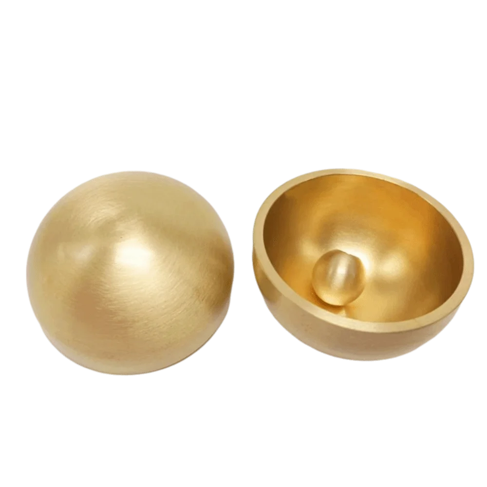 Handmade Brass Mini Singing Bowl Sanskrit Portable Meditation Sound Bowl Buddha Instrument Copper Striker Ball
