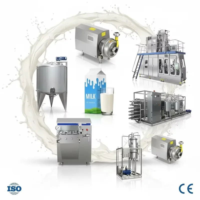 2026 CE Large Scale Automatic Pasteurized Milk & Dairy Production Line Condensed Milk Processing Line