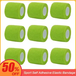 Grass green Sport Self Adhesive Elastic Bandage Wrap Tape Elastoplast For Knee Support Pads Finger Ankle Palm