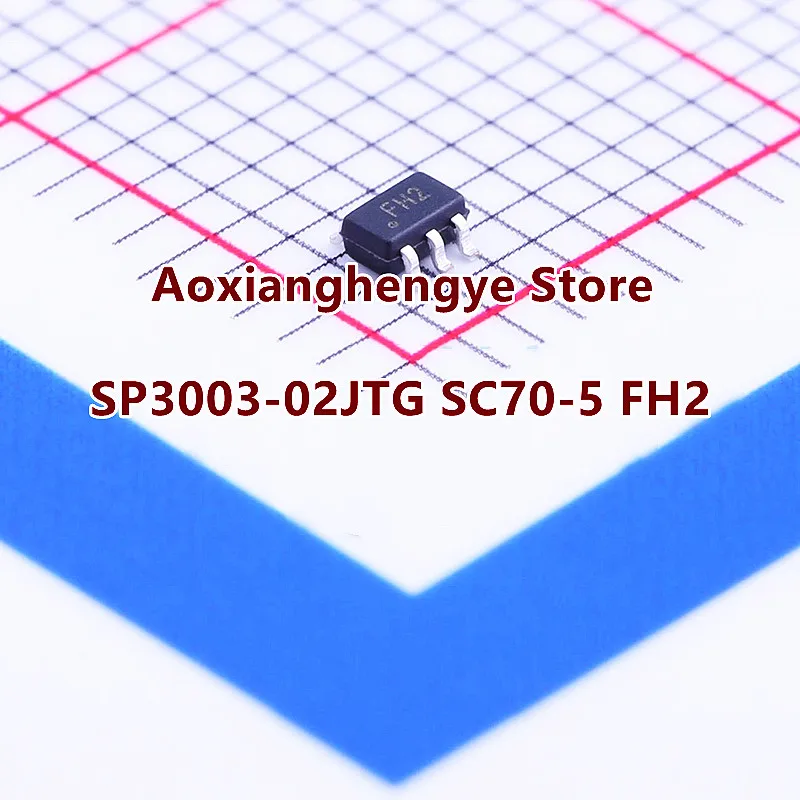 10PCS SP3003-02JTG SC70-5（Marking：FH2）Low Capacitance ESD Protection Array Electrostatic protector (TVS/ESD)