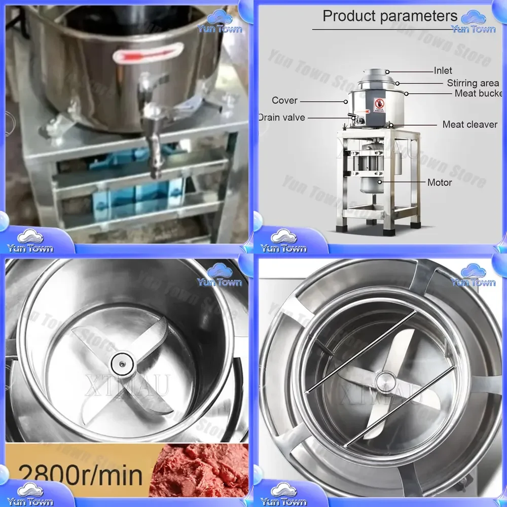 Automatic Electric Fish Meatball Maker for Meat Ball Beater Mixing Grinder Processing Machine