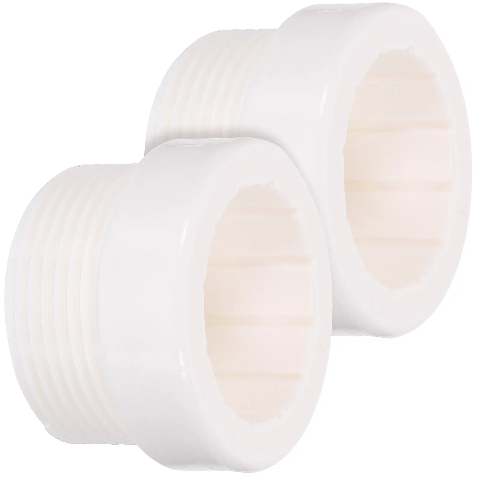 Swimming Pool Umbrella Hole Adapter Sleeves 2 Pack Threaded Parasol Stabilizer Inserts for Patio